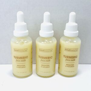 3 Global Beauty Care TURMERIC FACE MILK Brighten & Nourish 1.7 oz NEW